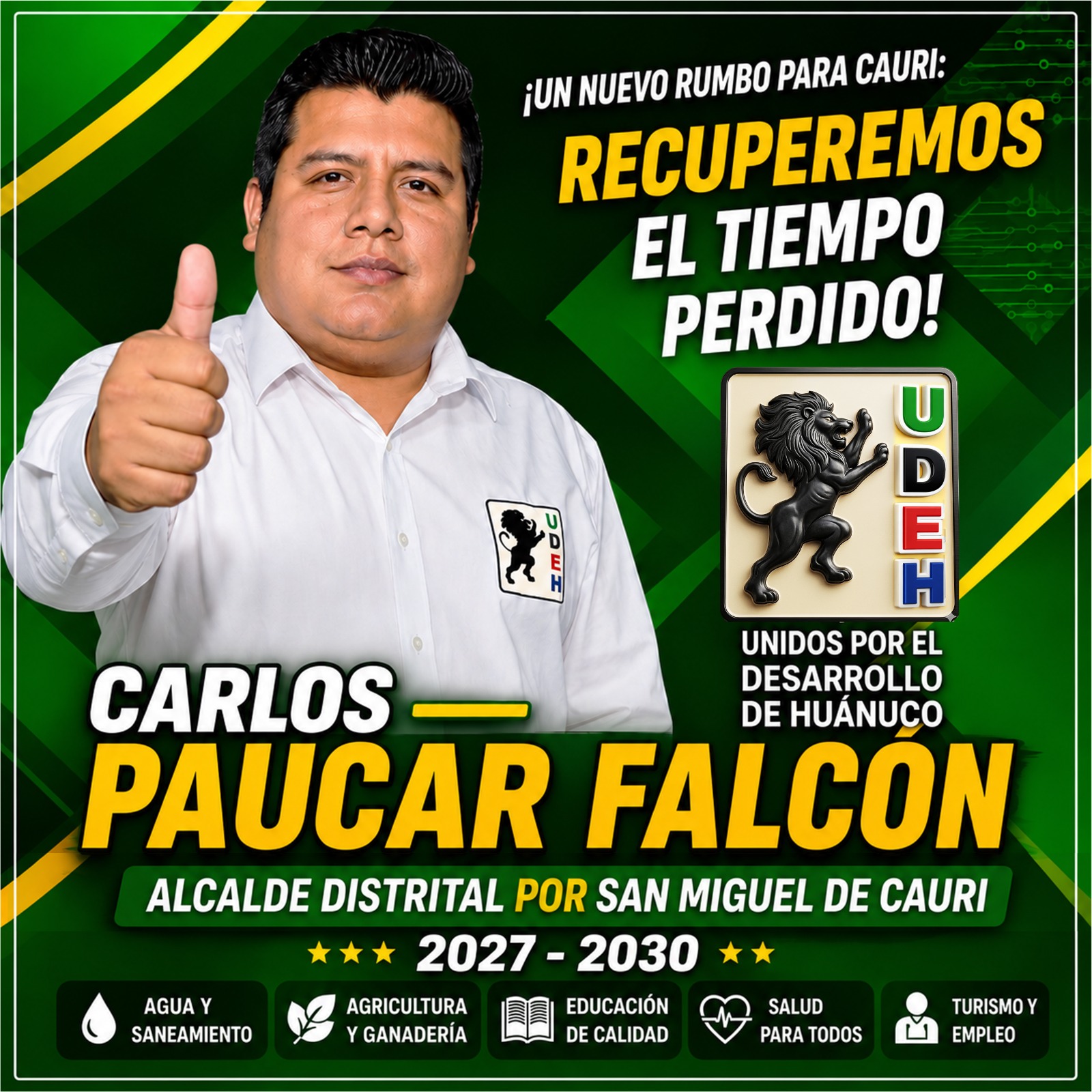 Carlos Andrés Paucar Falcón - Candidato a la Alcaldía Distrital
