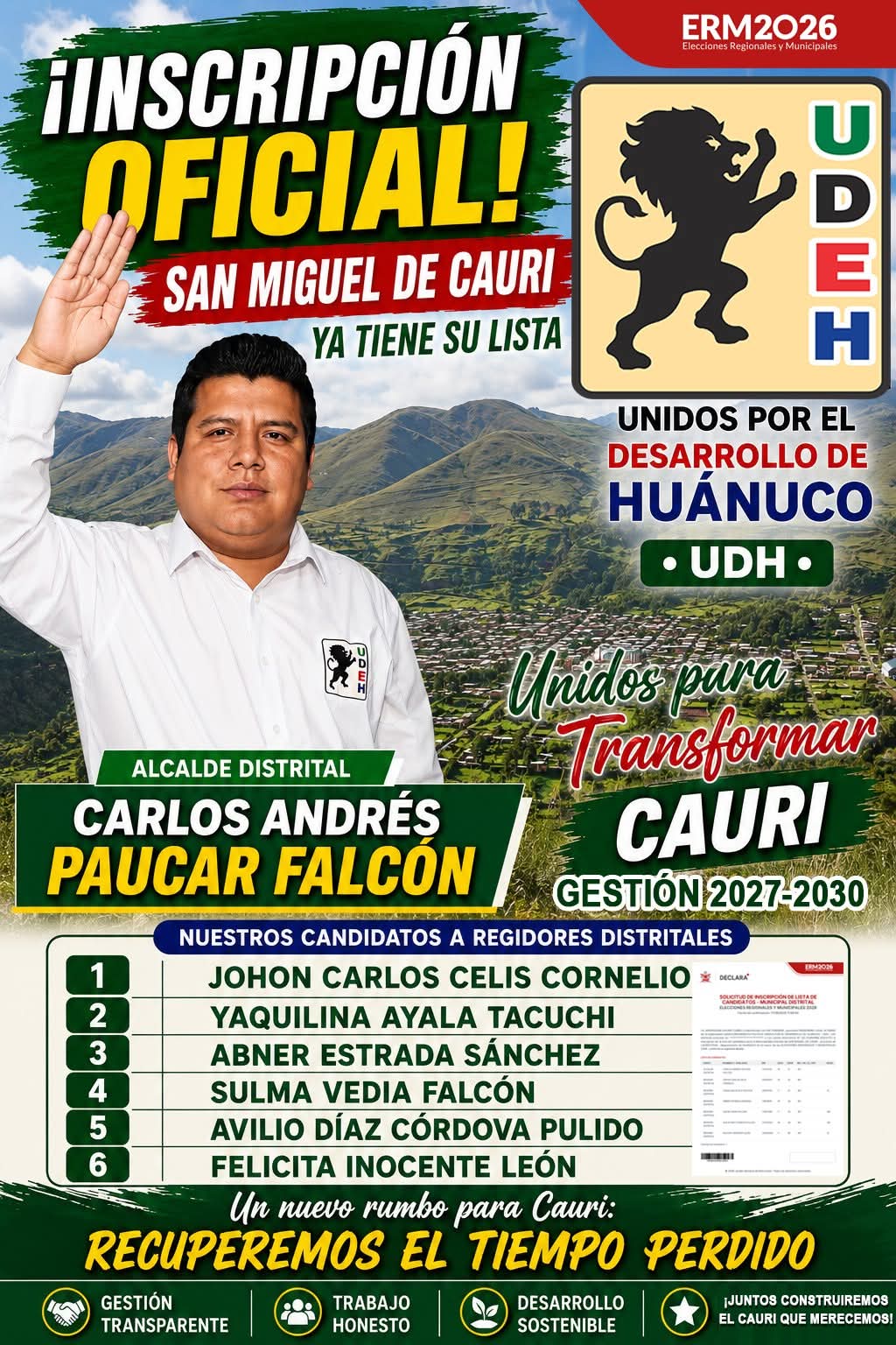Paisaje de San Miguel de Cauri, Huánuco